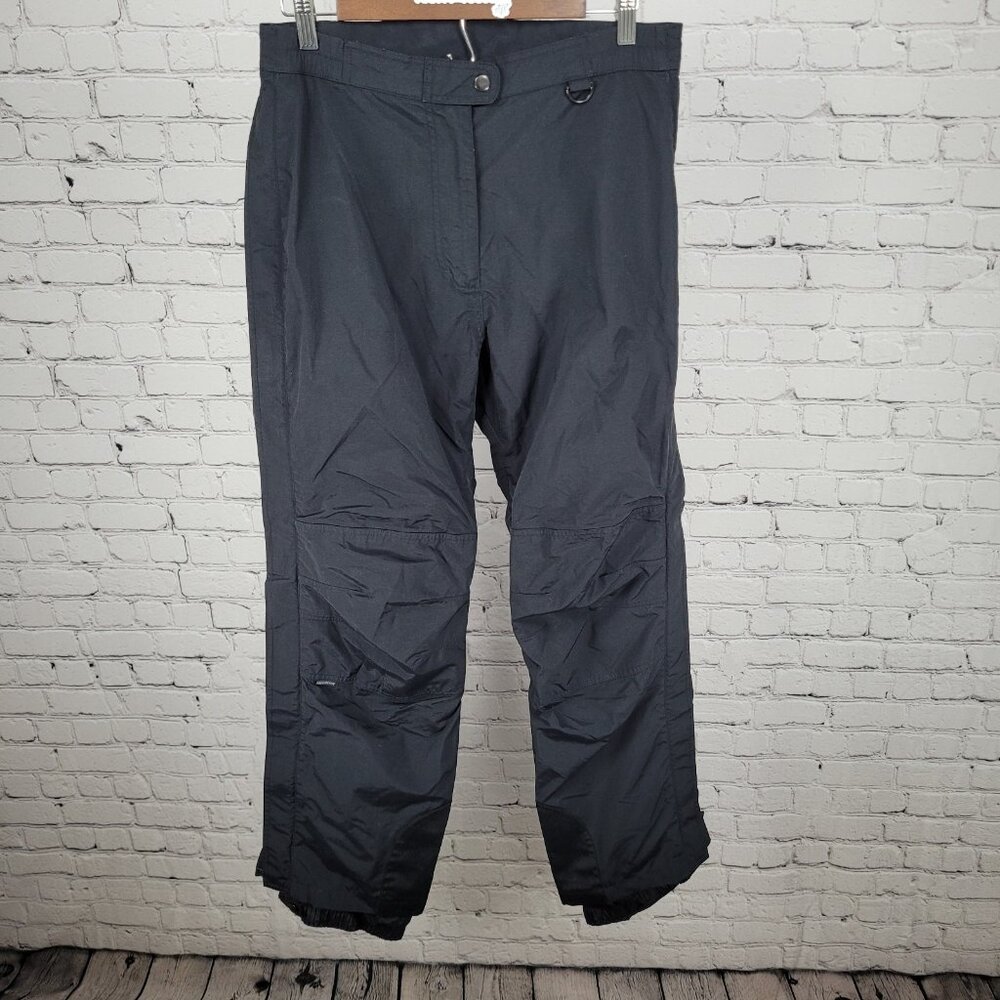 Obermeyer Black Adjustable Waist Zip Pocket Snow Ski Pants Size 10 (31x30)